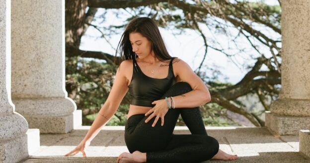 Woman practicing mindfulness meditation